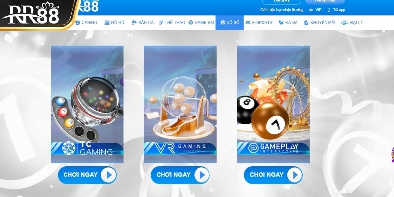 Sảnh xổ số là một trong những hạng mục được người chơi đánh giá cao
