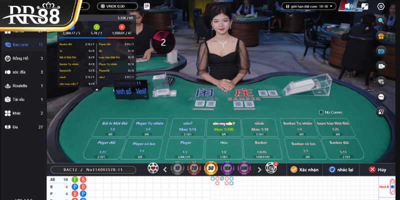 Chờ đợi kết quả là bước cuối khi chơi Baccarat