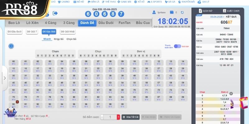 Đặt cược thêm vào những con gần với số bạn chọn